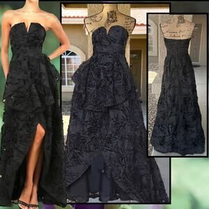 Lulu's Black Strapless Maxi Dress